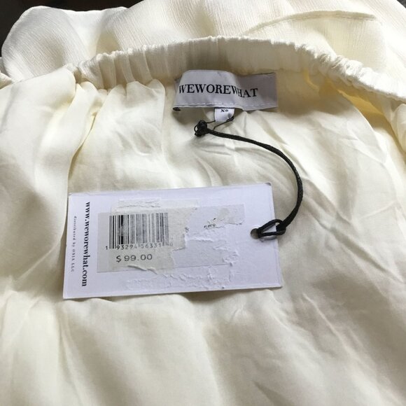 WeWoreWhat Tiered Mini Dress Ivory XS - Picture 5 of 6